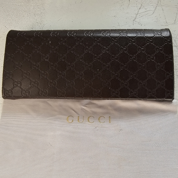 Gucci EUC Guccissima collapsible sunglass case w/original cleaning cloth. - Picture 8 of 11